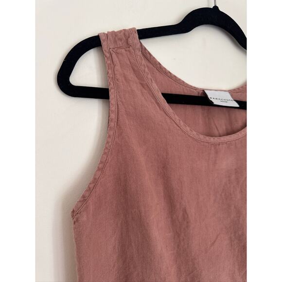Parachute 100% Linen Tank Top in Pink - Medium - Picture 6 of 8